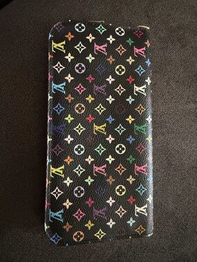 Louis Vuitton Black/Green Multicolor Mirakami Monogram Isolite Wallet w COA